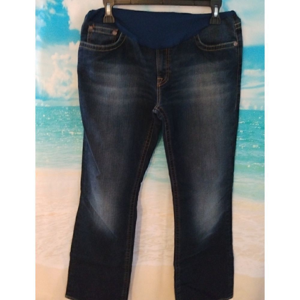 "A Pea in the pod" woman's maternity jeans.